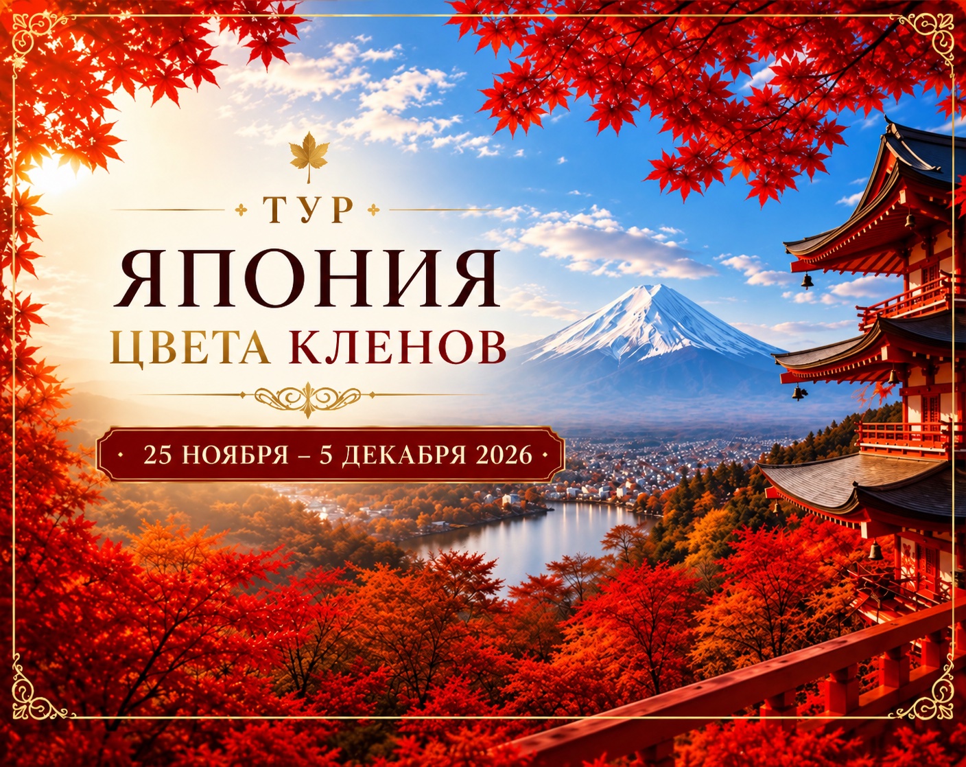 Тур «Япония — цвета клёнов»